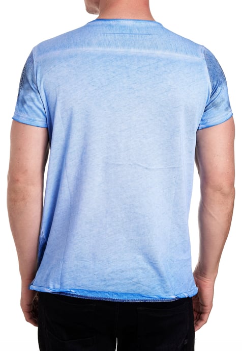 Rundhals T-Shirt mit All Over Front Print - Image 4