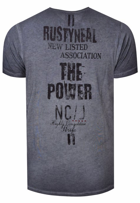 Verwaschenes T-Shirt mit Doppelter Knopfleiste - Image 3
