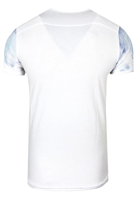 Rundhals T-Shirt mit All Over Front Print - Image 2