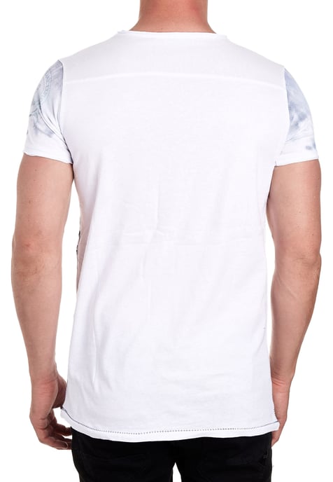 Rundhals T-Shirt mit All Over Front Print - Image 4