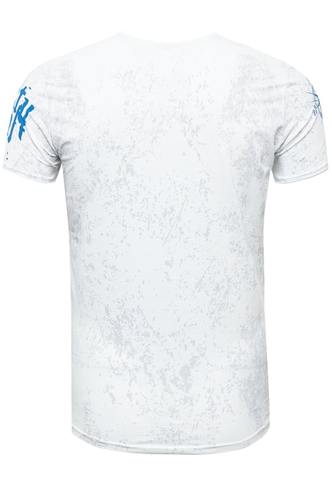 Rundhals T-Shirt mit Seitlicher Knopfleiste - Image 2