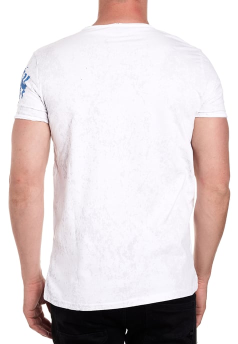 Rundhals T-Shirt mit Seitlicher Knopfleiste - Image 4