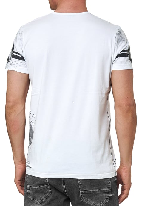 T-Shirt mit Seitlicher Knopfleiste und Logo-Print - Image 5