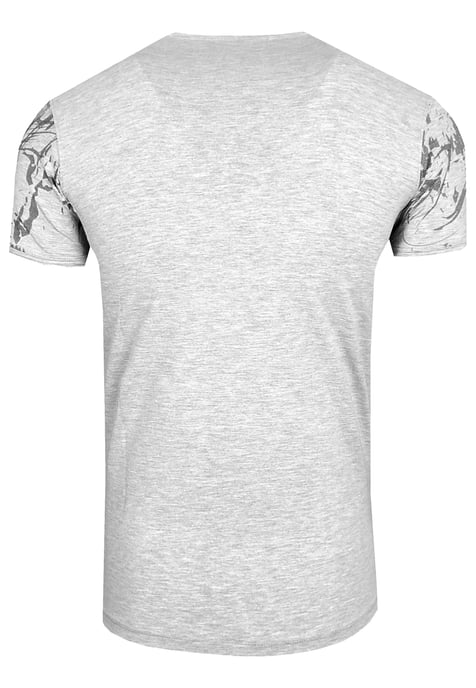 V-Neck T-Shirt im Strass-Stein-Design - Image 2