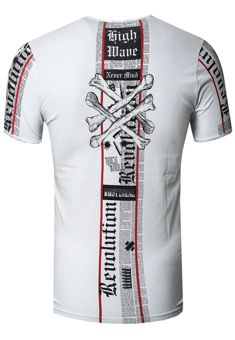 Biker T-Shirt Front & Back Printed - Image 2
