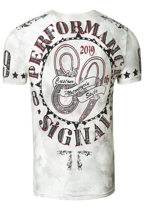 T-Shirt Verwaschen mit Skull-Print - Image 2