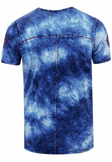 Color Tie Dye Batik T-Shirt mit Logo-Print - Image 2