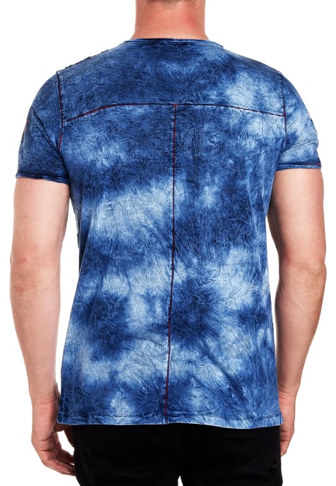 Color Tie Dye Batik T-Shirt mit Logo-Print - Image 4
