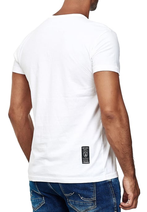 Oil-Washed T-Shirt mit Knopfleiste - Image 4