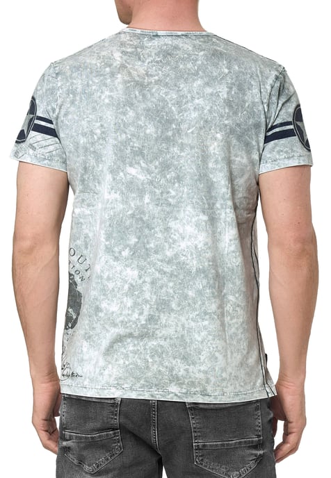 T-Shirt mit Seitlicher Knopfleiste und Logo-Print - Image 5