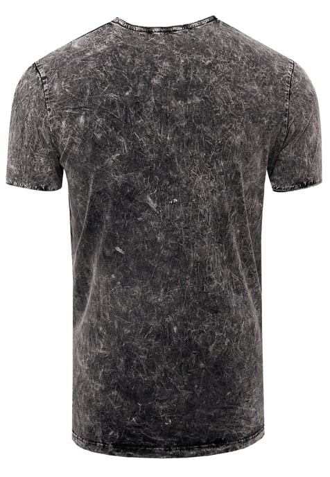 T-Shirt Verwaschen mir Front Print - Image 2