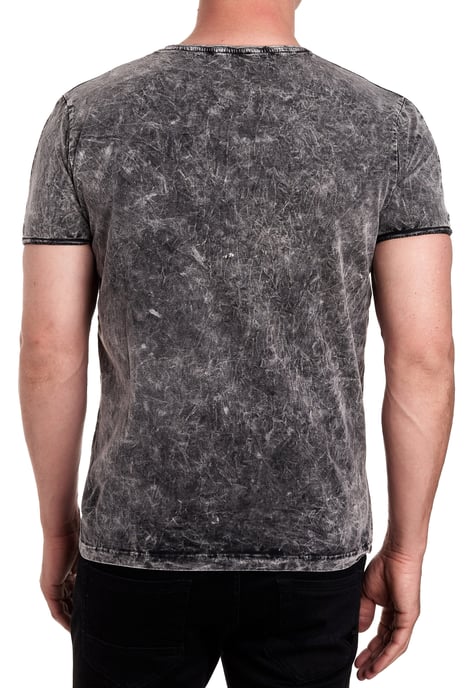 T-Shirt Verwaschen mir Front Print - Image 4