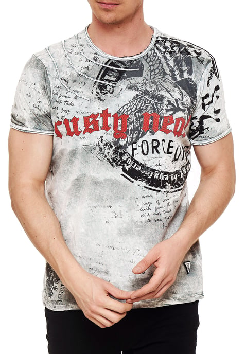 Verwaschenes T-Shirt mit Eagle-Print - Image 3