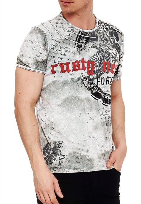 Verwaschenes T-Shirt mit Eagle-Print - Image 4