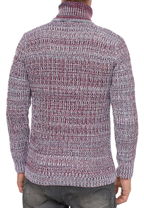 Schwerer Grobstrick Rollkragen-Pullover - Image 5