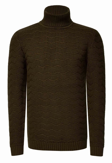 Schwerer Grobstrick Rollkragen-Pullover - Image 1