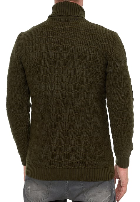Schwerer Grobstrick Rollkragen-Pullover - Image 5