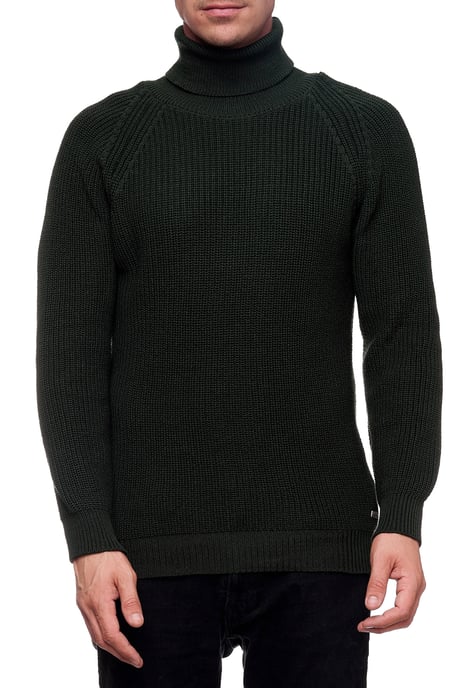 Grobstrick Slim Fit Rollkragen-Pullover - Image 3