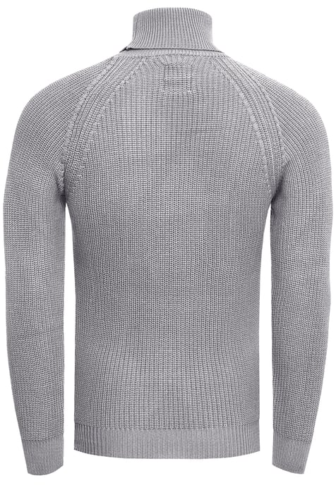 Grobstrick Slim Fit Rollkragen-Pullover - Image 2