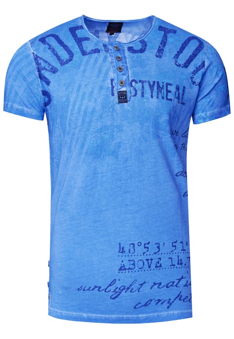 Rundhals T-Shirt mit Front & Back Prints - Image 1
