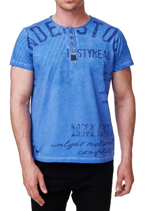 Rundhals T-Shirt mit Front & Back Prints - Image 4