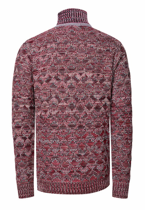 Kontrast Grobstrick Rollkragen-Pullover - Image 3