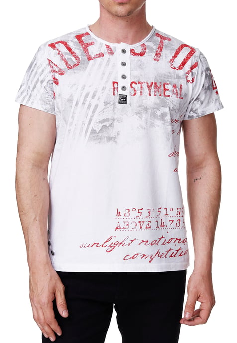 Rundhals T-Shirt mit Front & Back Prints - Image 4