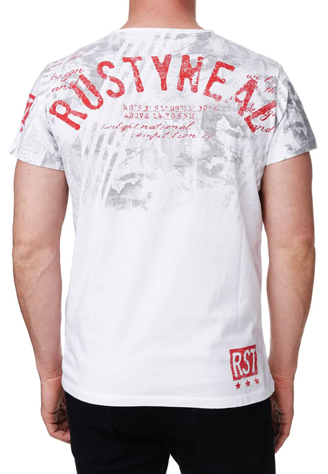 Rundhals T-Shirt mit Front & Back Prints - Image 5