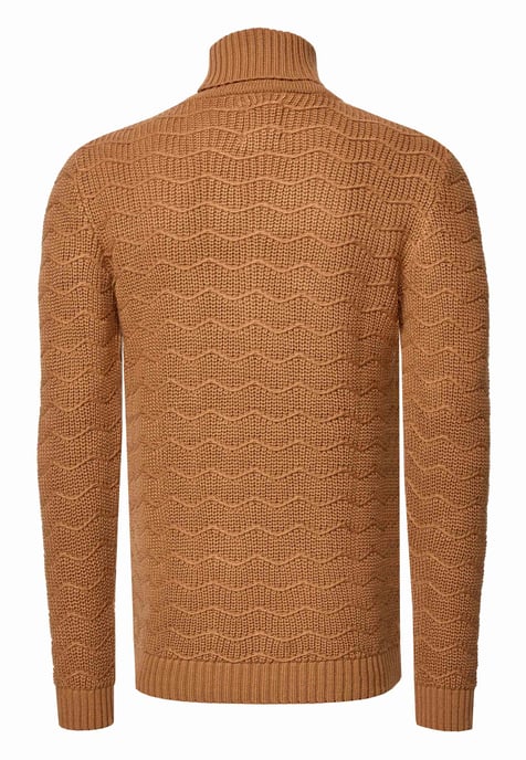 Schwerer Grobstrick Rollkragen-Pullover - Image 3