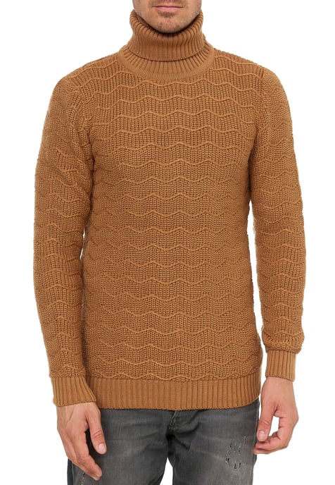 Schwerer Grobstrick Rollkragen-Pullover - Image 4