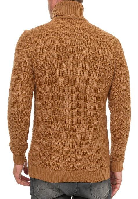 Schwerer Grobstrick Rollkragen-Pullover - Image 5