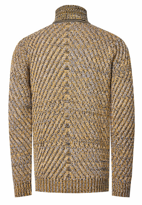 Schwerer Grobstrick Rollkragen-Pullover - Image 3