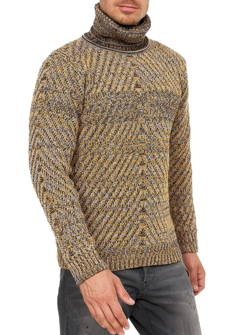 Schwerer Grobstrick Rollkragen-Pullover - Image 4