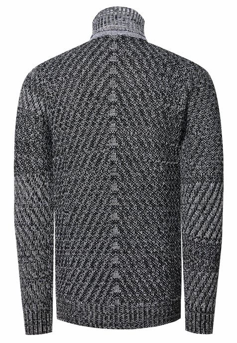 Schwerer Grobstrick Rollkragen-Pullover - Image 3