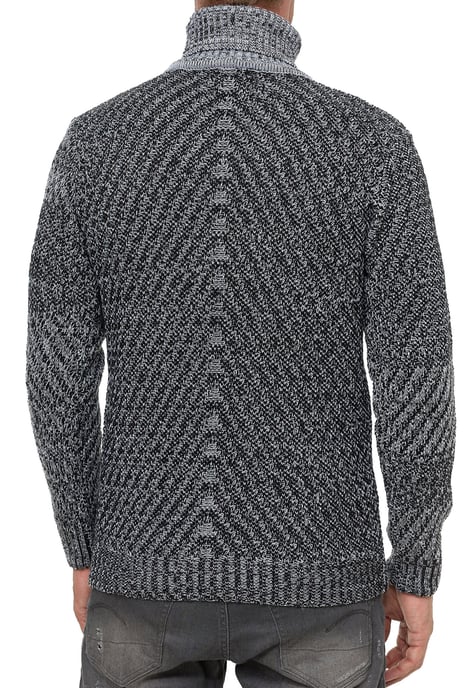 Schwerer Grobstrick Rollkragen-Pullover - Image 5