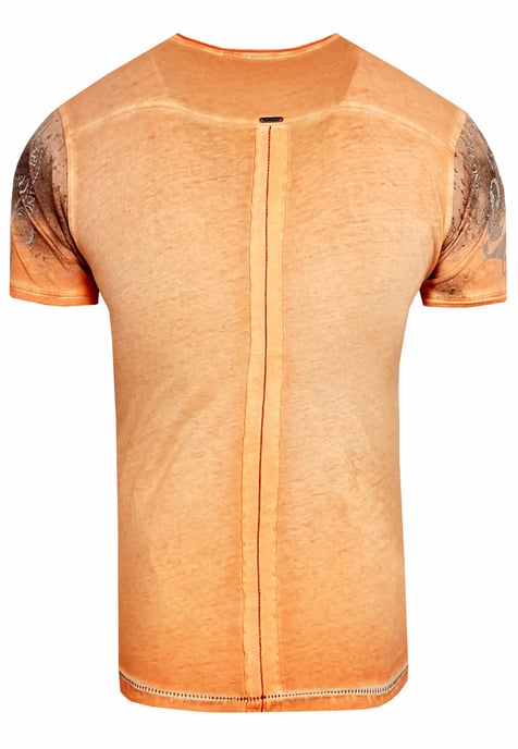 Rundhals T-Shirt mit All Over Front Print - Image 2