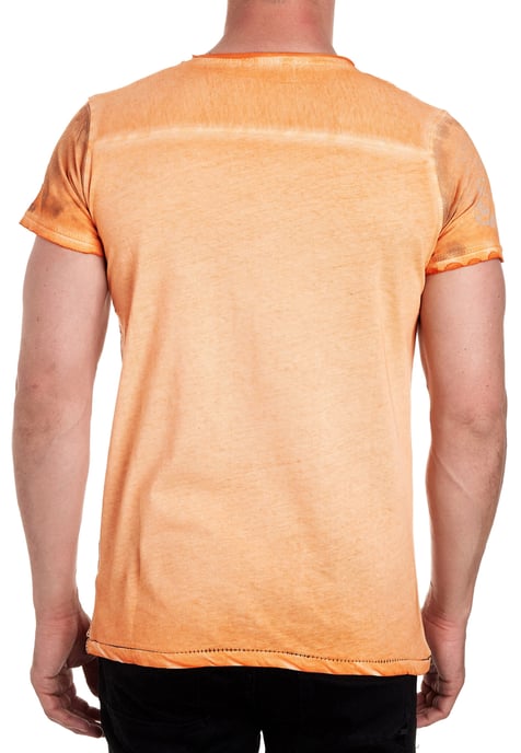 Rundhals T-Shirt mit All Over Front Print - Image 4