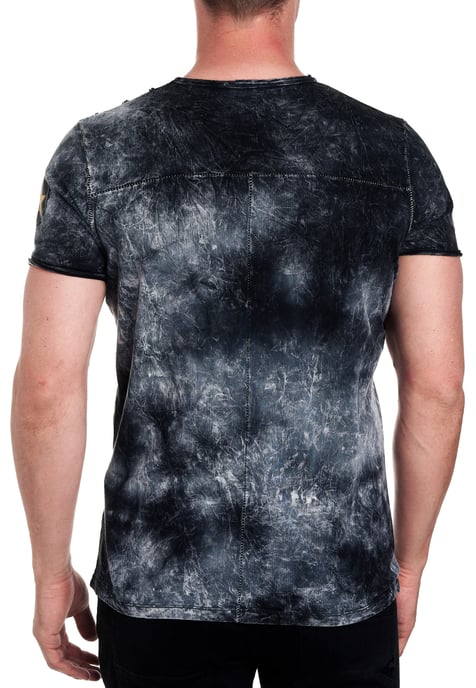 Color Tie Dye Batik T-Shirt mit Logo-Print - Image 4
