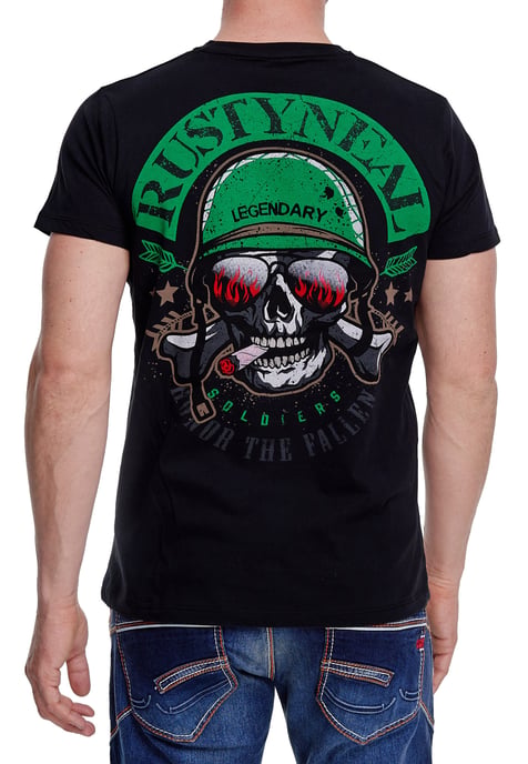 Rundhals Biker T-Shirt - Image 4