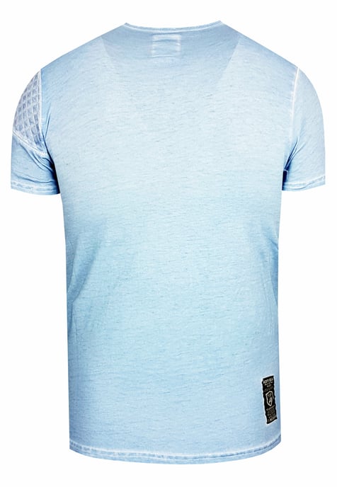 Oil-Washed T-Shirt mit Knopfleiste - Image 2