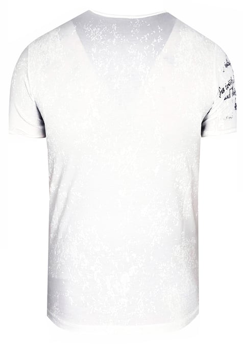 Acid Washed T-Shirt mit Prints - Image 2
