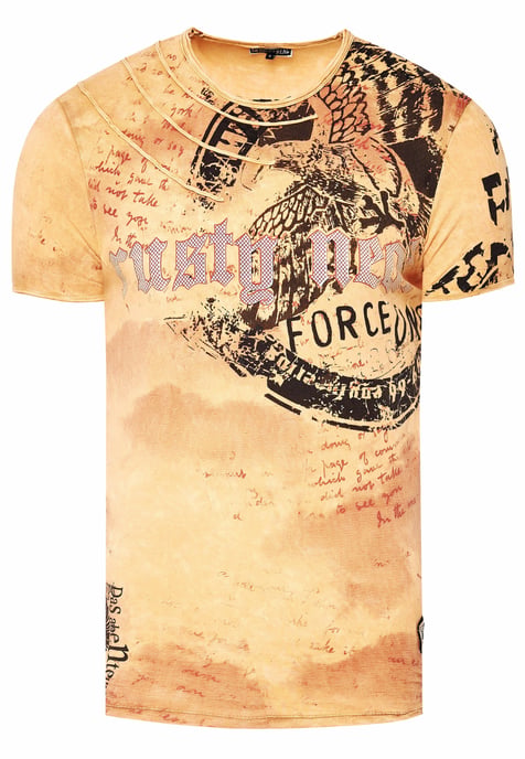 Verwaschenes T-Shirt mit Eagle-Print - Image 1