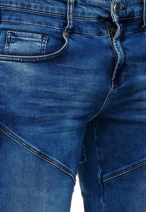Royal Blue Used Jeans Shorts "TUSCOR" - Image 5