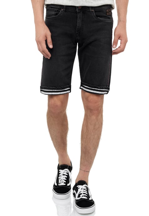 Black Used Jeans Shorts "BENSON" - Image 3