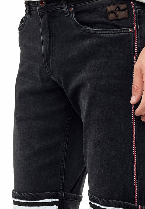Black Used Jeans Shorts "BENSON" - Image 5