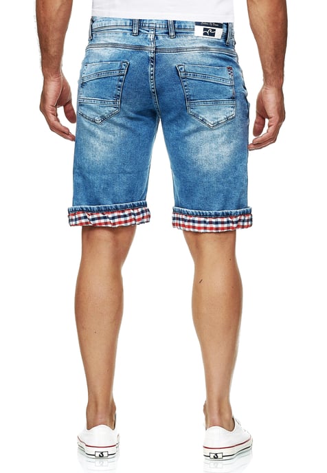 Light Blue Used "NOXON" Bermuda Jeans Shorts - Image 4