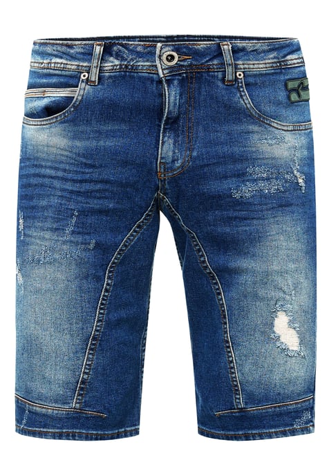 Slim Fit Jeans Shorts "YAMETO" Blue Used - Image 1