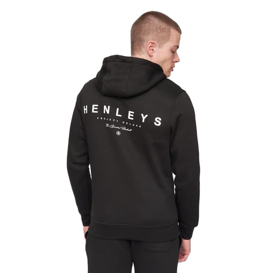 Henleys - "Metafone" Kapuzenpullover für Herren (Schwarz) - Image 2