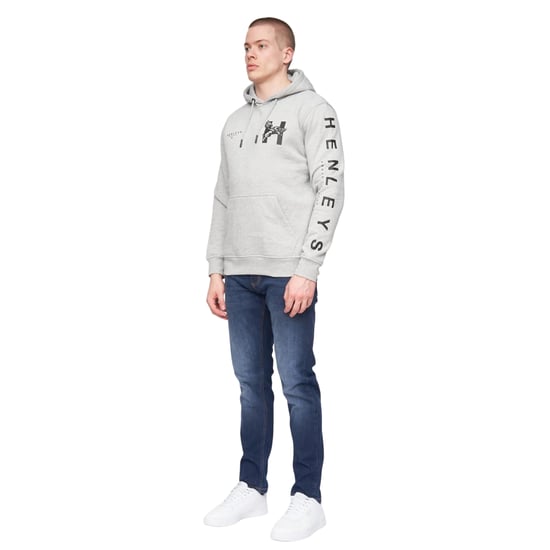 Henleys - "Kilhen" Kapuzenpullover für Herren (Grau meliert) - Image 3