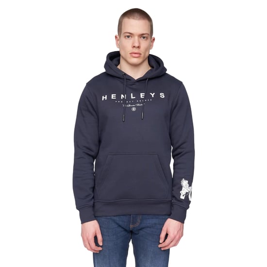 Henleys - "Hentyme" Kapuzenpullover für Herren (Marineblau) - Image 1